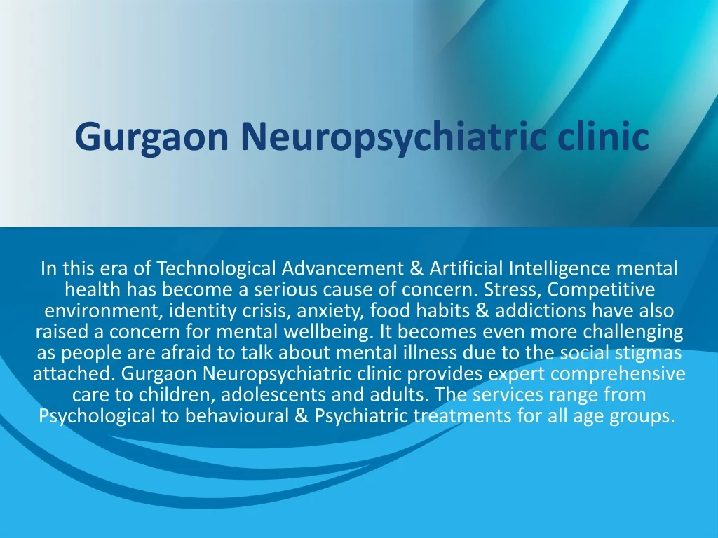 gurgaon neuropsychiatric clinic