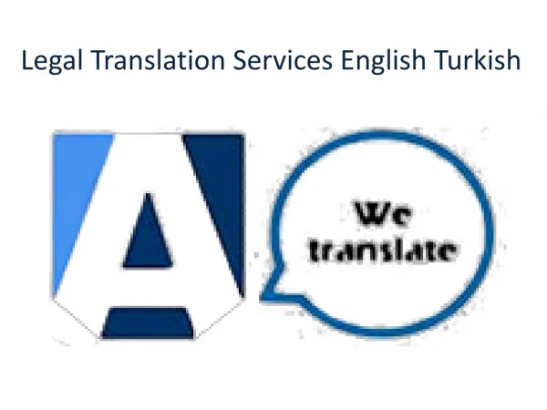 Legal Translation Services English Turkish