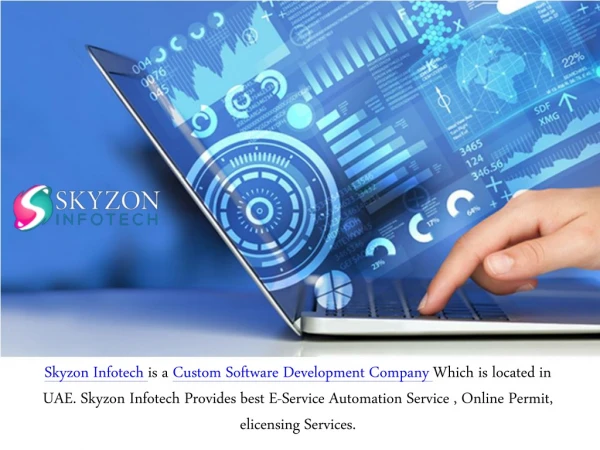 Custom Software Development services by Skyzone Infotech