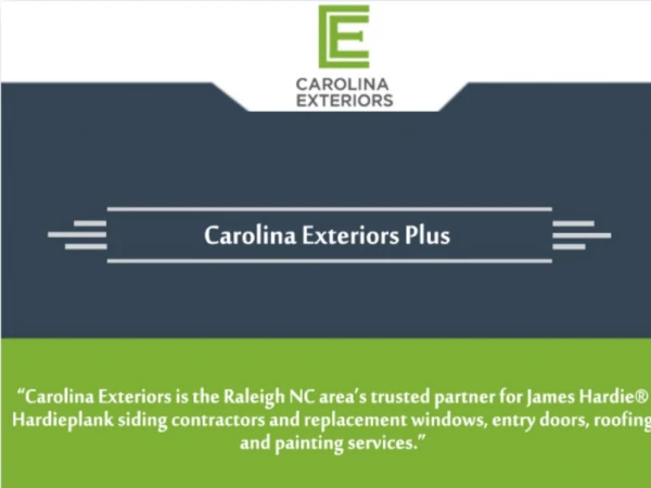 Siding Contractors Raleigh NC