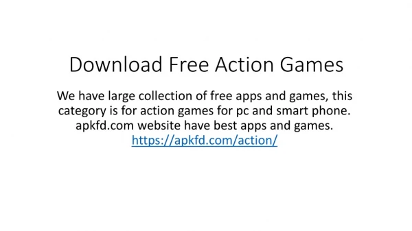 Free Download Action Games