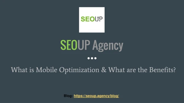 What is Mobile Optimization & What are the Benefits?