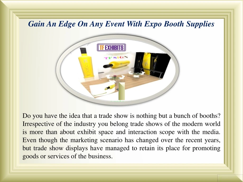 gain an edge on any event with expo booth supplies