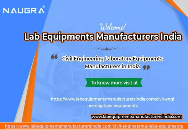 Civil Engineering Laboratory Equipments Manufacturers