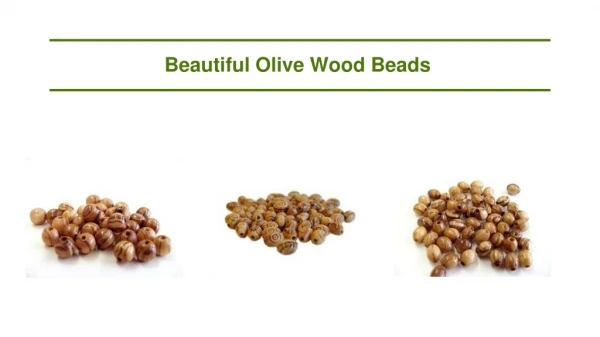 Beautiful Olive Wood Beads by Holyland Imports