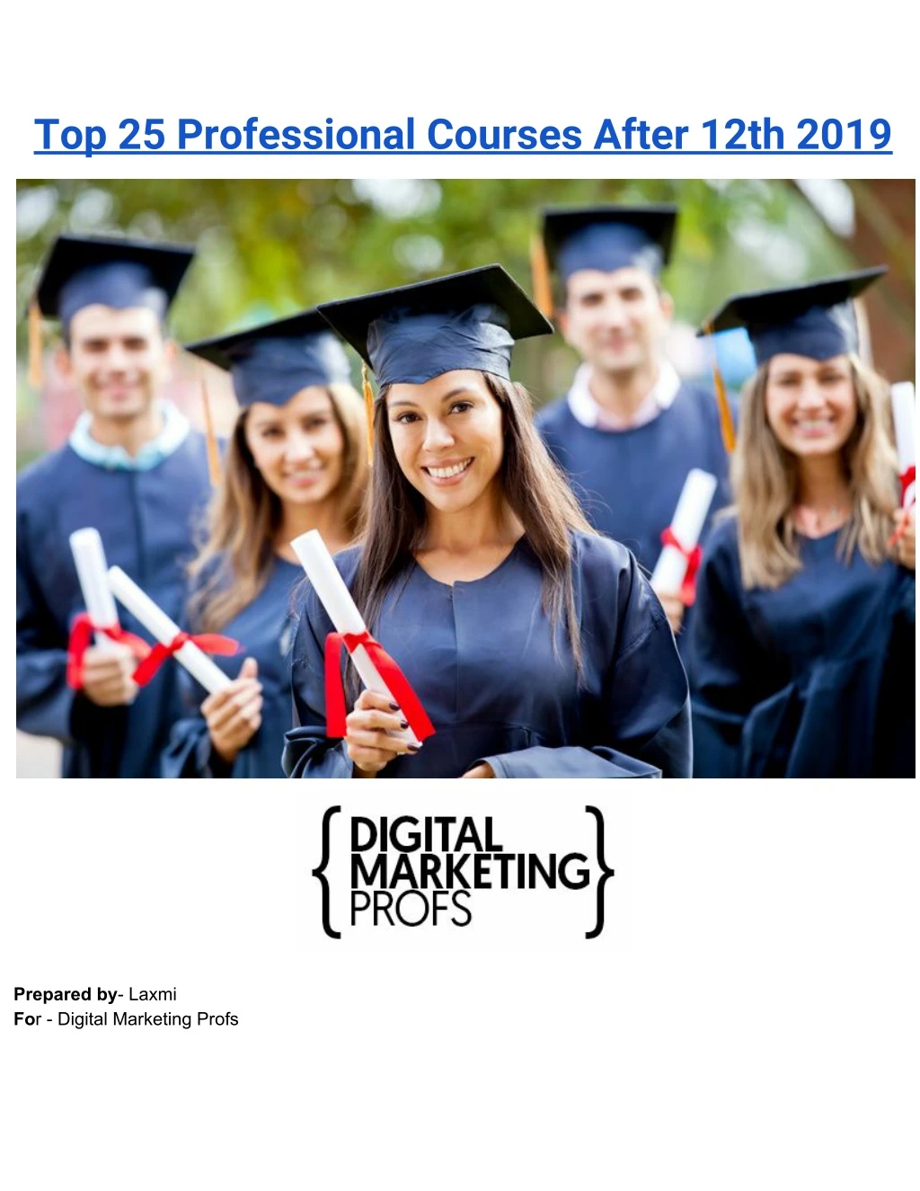 top 25 professional courses after 12th 2019