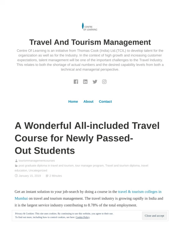 A Wonderful All-included Travel Course for Newly Passed-Out Students