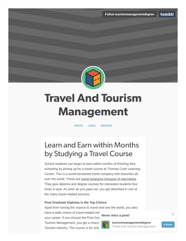 Learn and Earn within Months by Studying a Travel Course