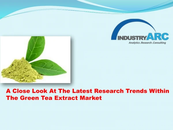 Green Tea Extract Market Research Report