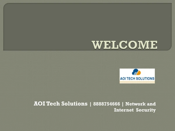 AOI Tech Solutions | 8888754666 | Best Internet Security