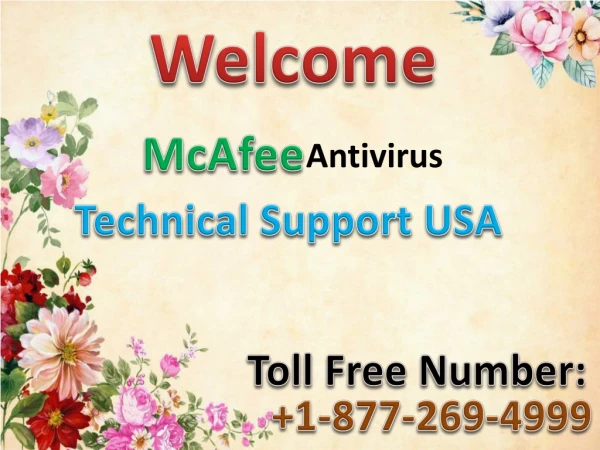 McAfee Antivirus Technical Support USA 1-877-269-4999
