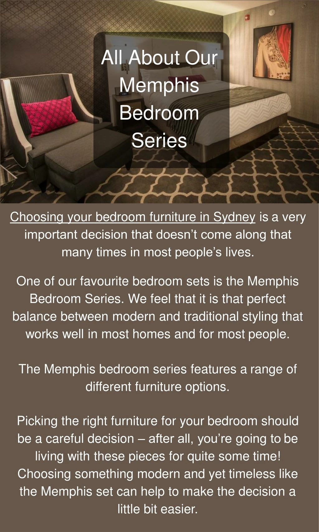 all about our memphis bedroom series