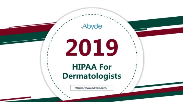 Hipaa For Dermatologists / Abyde