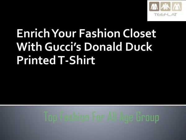 Enrich Your Fashion Closet With Gucci’s Donald Duck Printed T-shirt