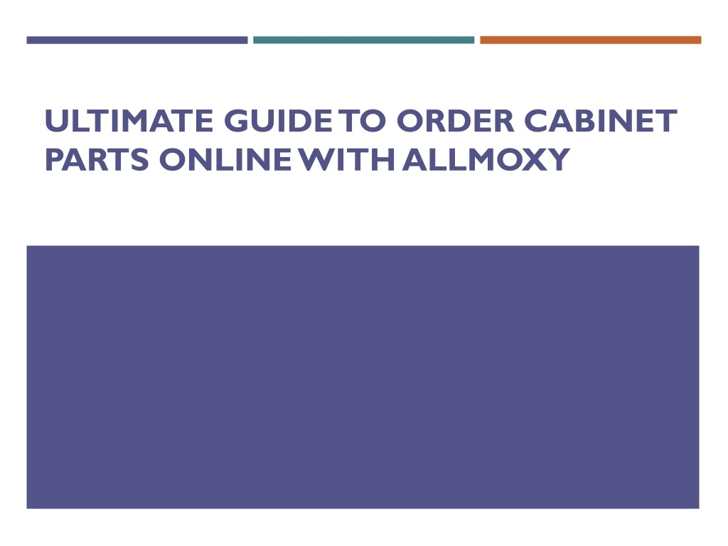 ultimate guide to order cabinet parts online with allmoxy