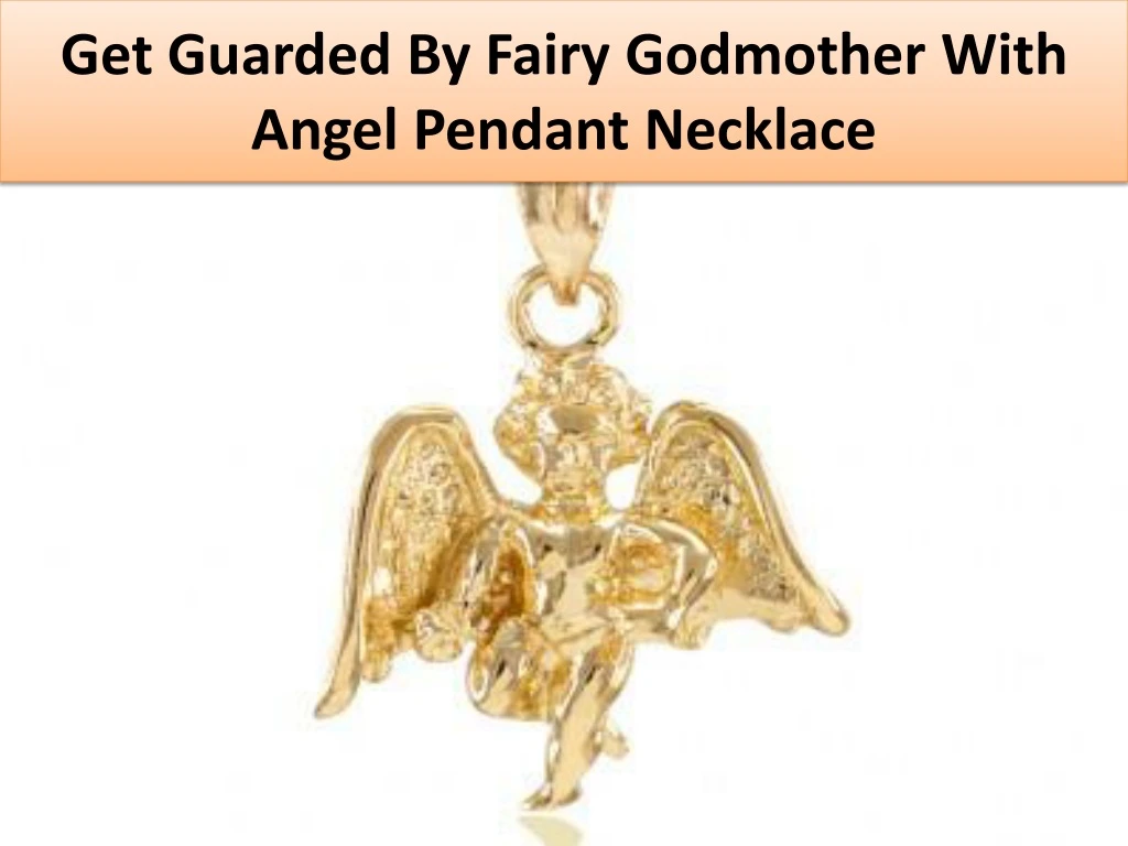 get guarded by fairy godmother with angel pendant necklace