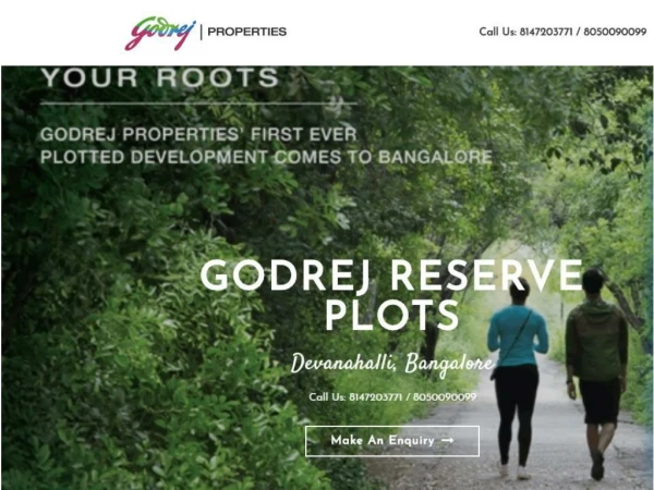 Godrej Reserve Plots in Devanahalli