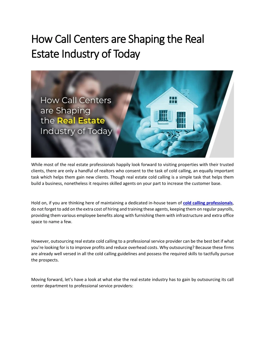 how how call estate estate industry industry