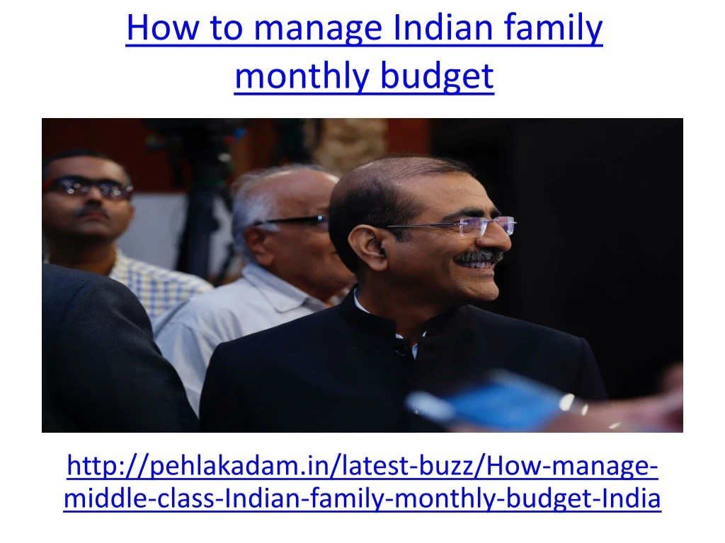 how to manage indian family monthly budget