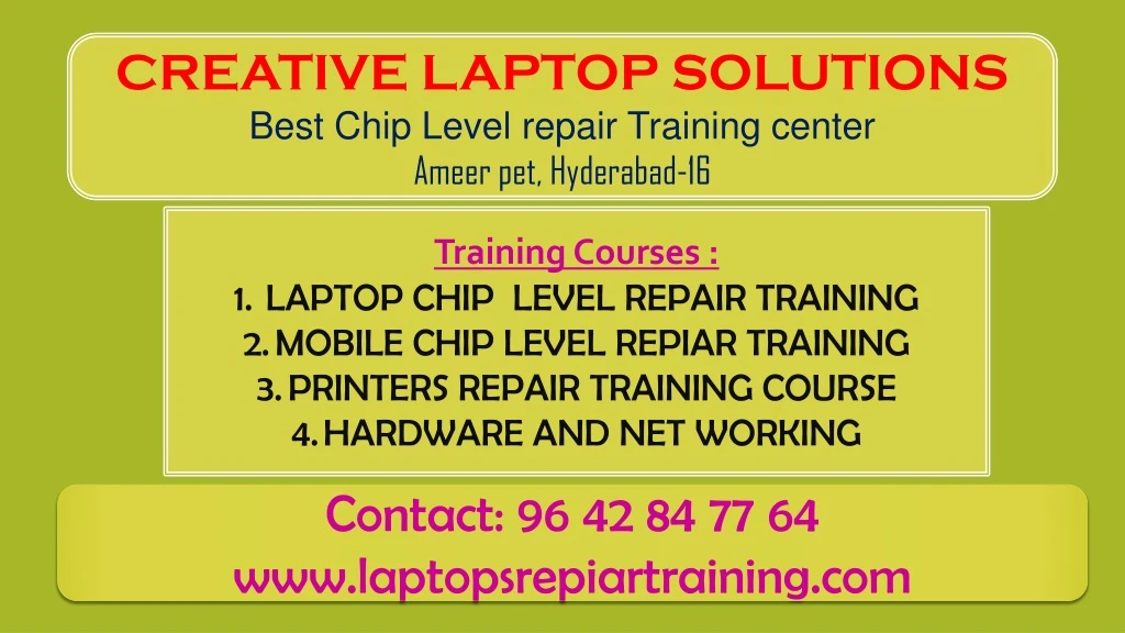 creative laptop solutions best chip level repair
