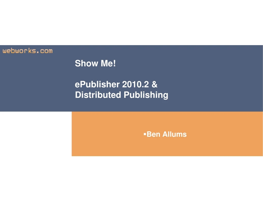 show me epublisher 2010 2 distributed publishing