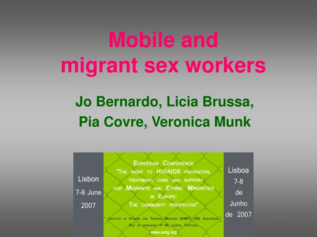 mobile and migrant sex workers
