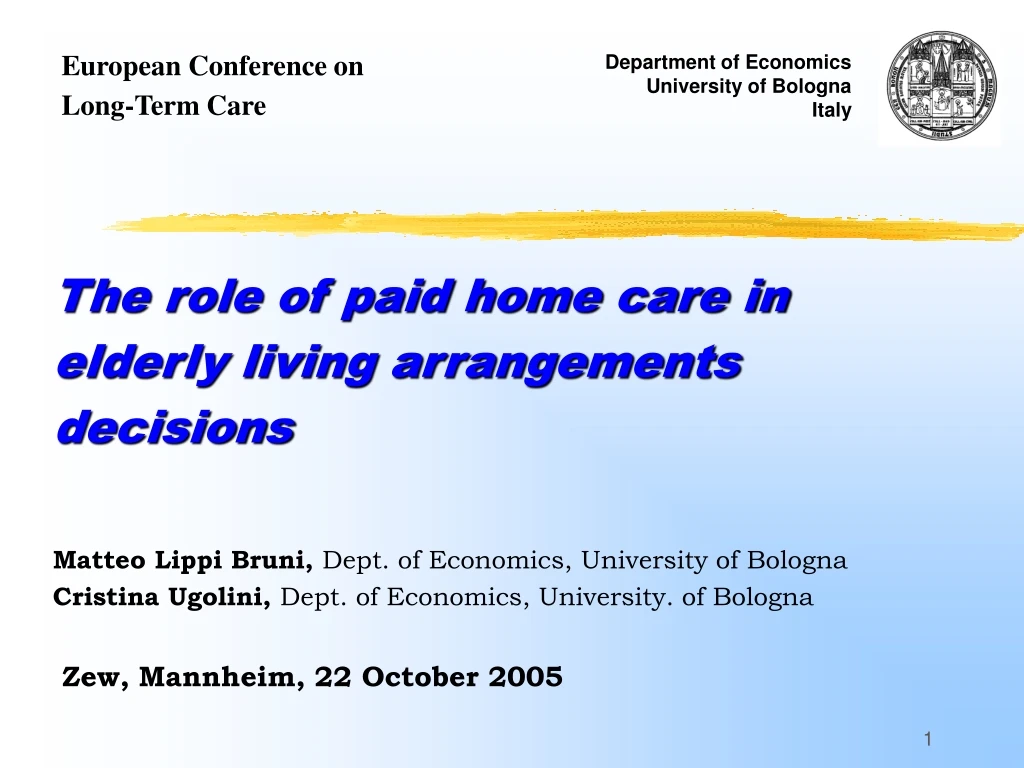 european conference on long term care
