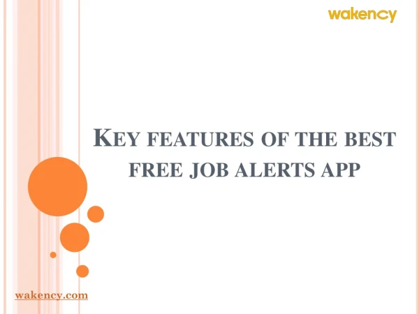 Key features of the best free job alerts app