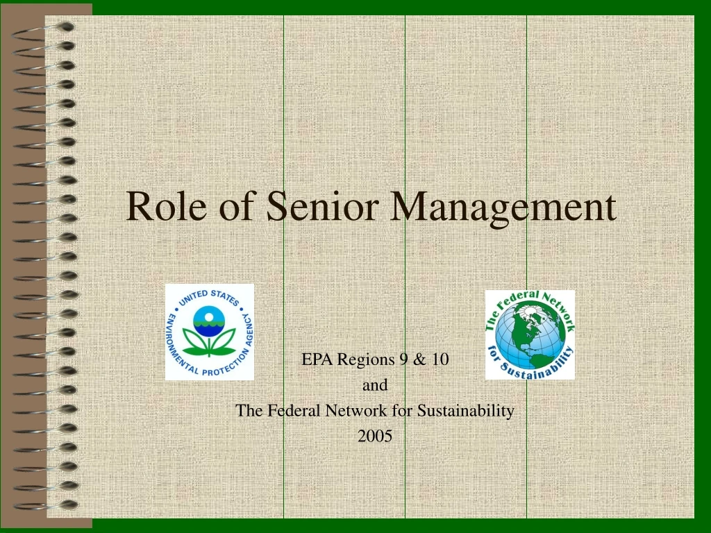 role of senior management