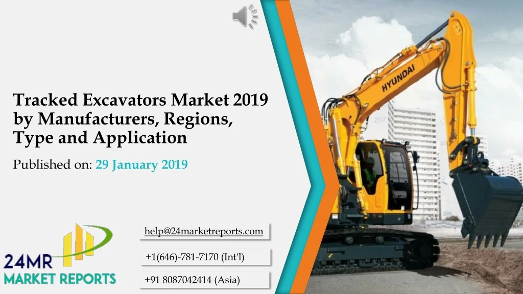 tracked excavators market 2019 by manufacturers regions type and application