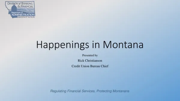 Happenings in Montana