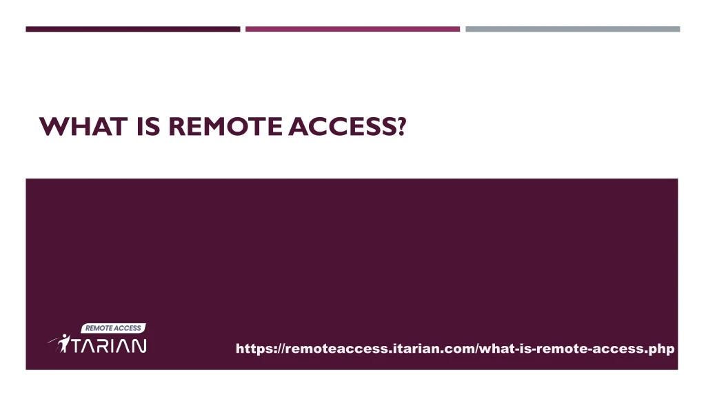 what is remote access