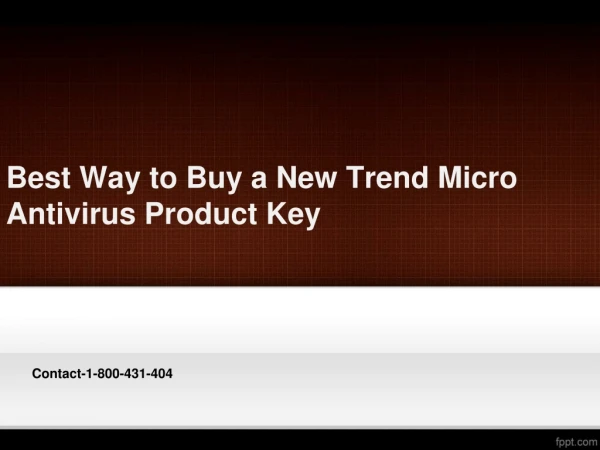 Best Way to Buy a New Trend Micro Antivirus Product Key