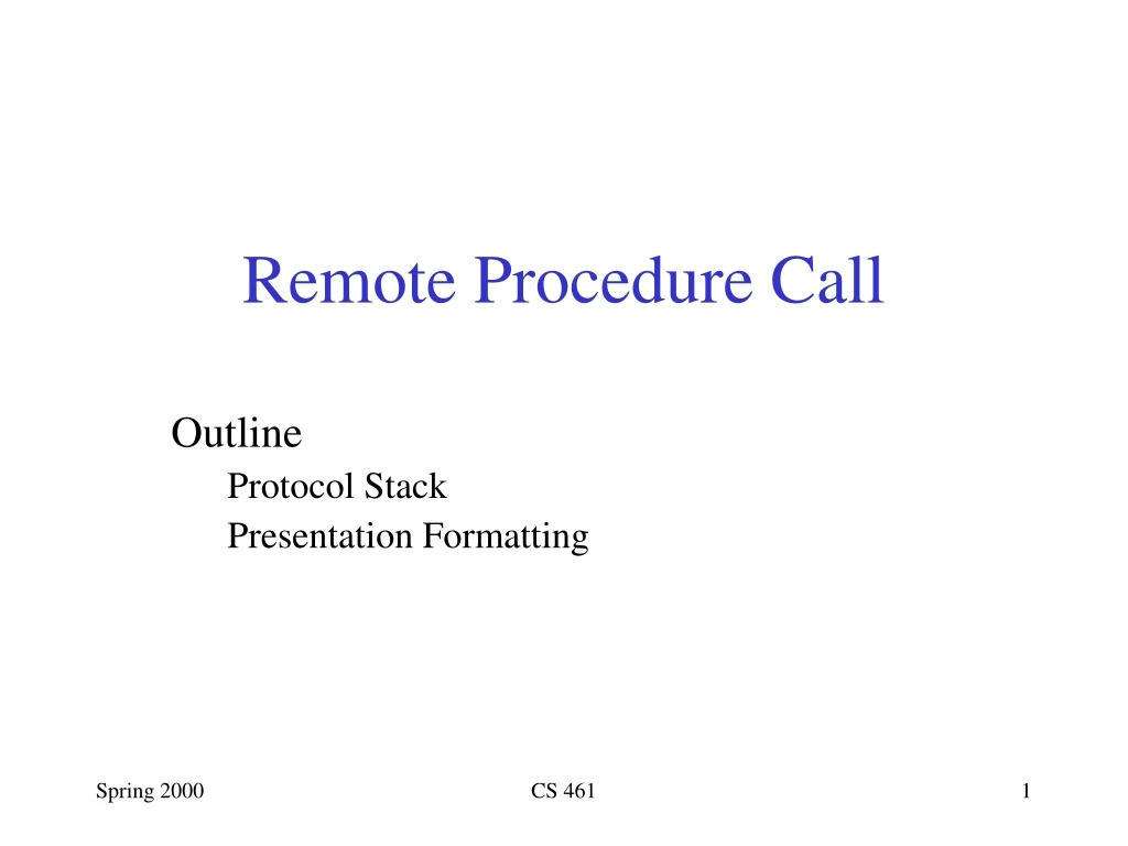 remote procedure call