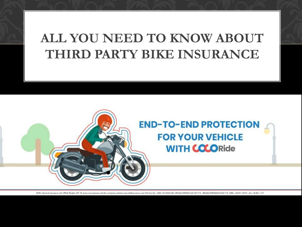 all you need to know about third party bike insurance