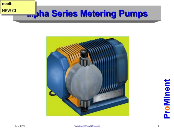alpha Series Metering Pumps