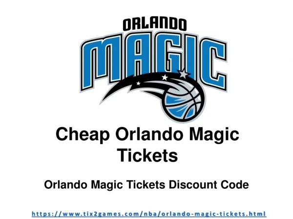 Orlando Magic Tickets Discount Code