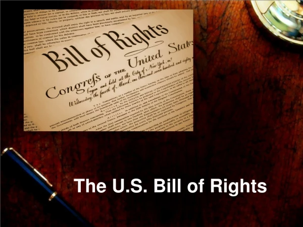 The U.S. Bill of Rights