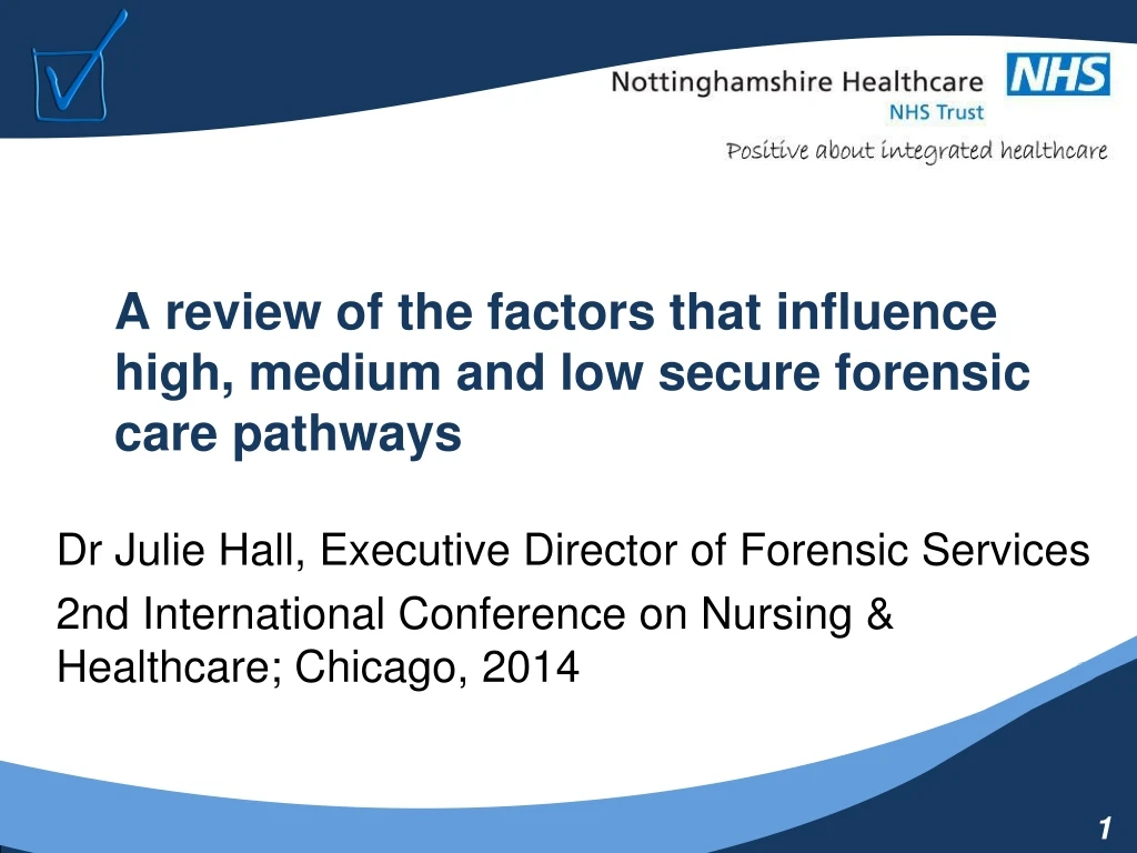 a review of the factors that influence high medium and low secure forensic care pathways