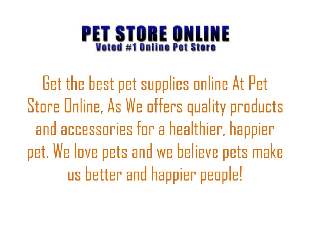 get the best pet supplies online at pet store