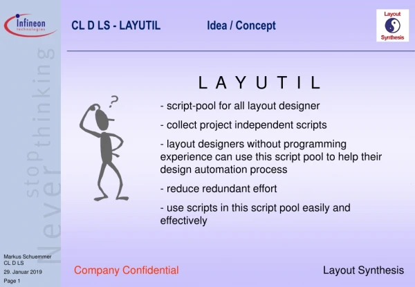 CL D LS - LAYUTIL		Idea / Concept