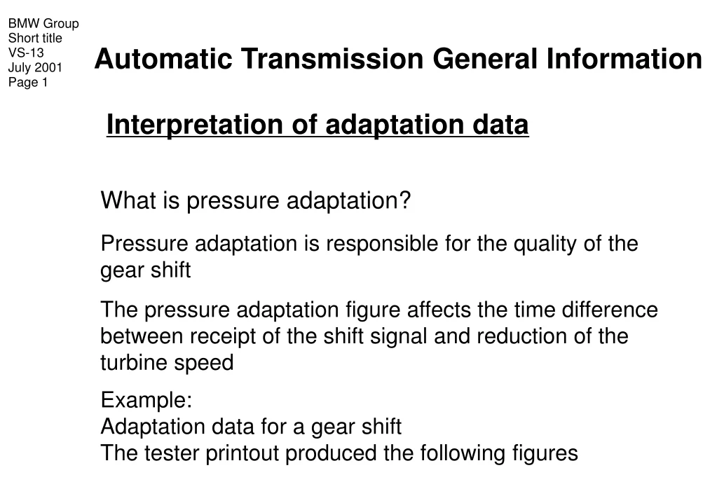 auto transmission general info