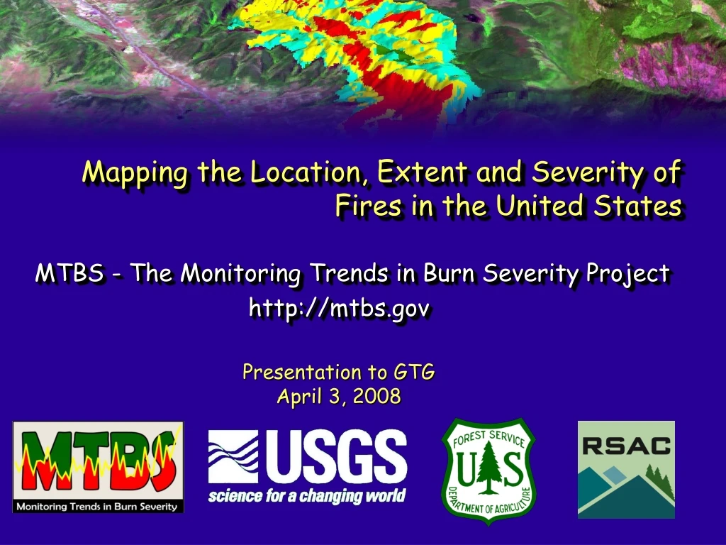 mapping the location extent and severity of fires in the united states