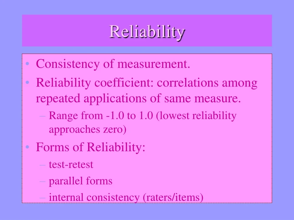 Ppt Reliability Powerpoint Presentation Free Download Id8165589