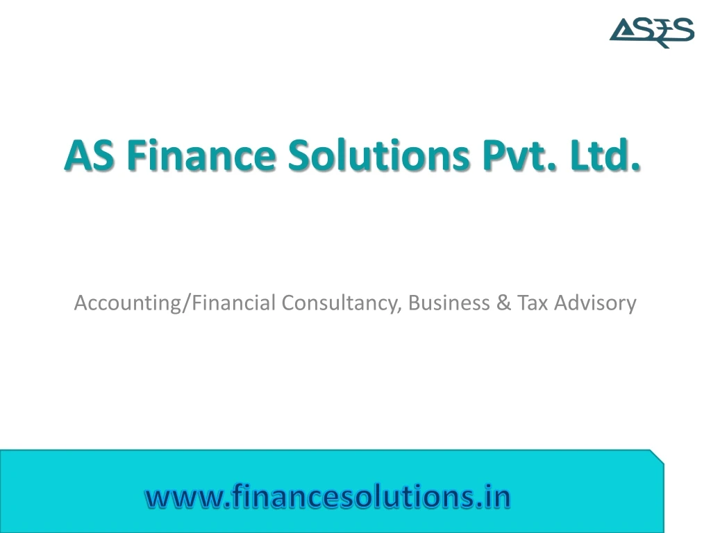 as finance solutions pvt ltd