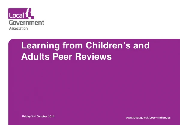 Learning from Children’s and Adults Peer Reviews
