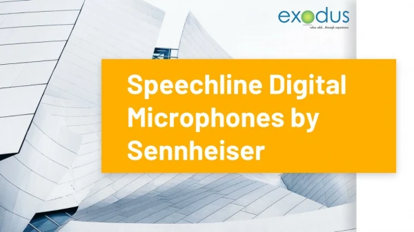 Sennheiser Speechline Digital Wireless Microphones
