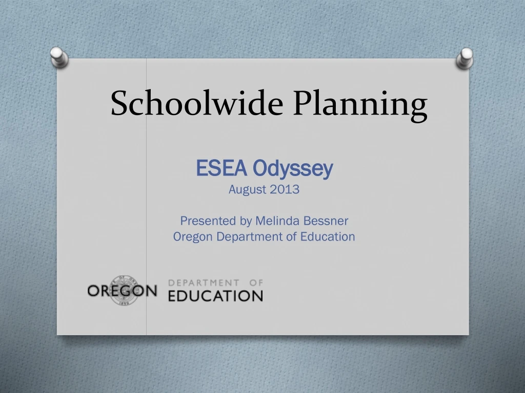 schoolwide planning