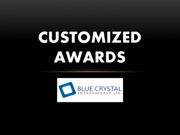 Customized Awards-Bluecrystals