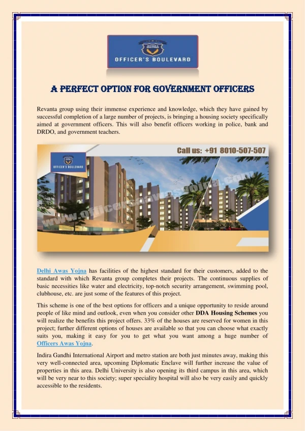 A Perfect Option For Government Officers